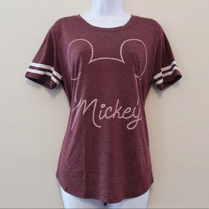 Disney Mickey Mouse Jersey T Shirt Large